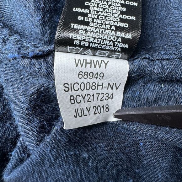 Stoic Men's Large Blue Button Front Shirt Long Sleeve Cotton Outdoor Casual - Picture 12 of 15